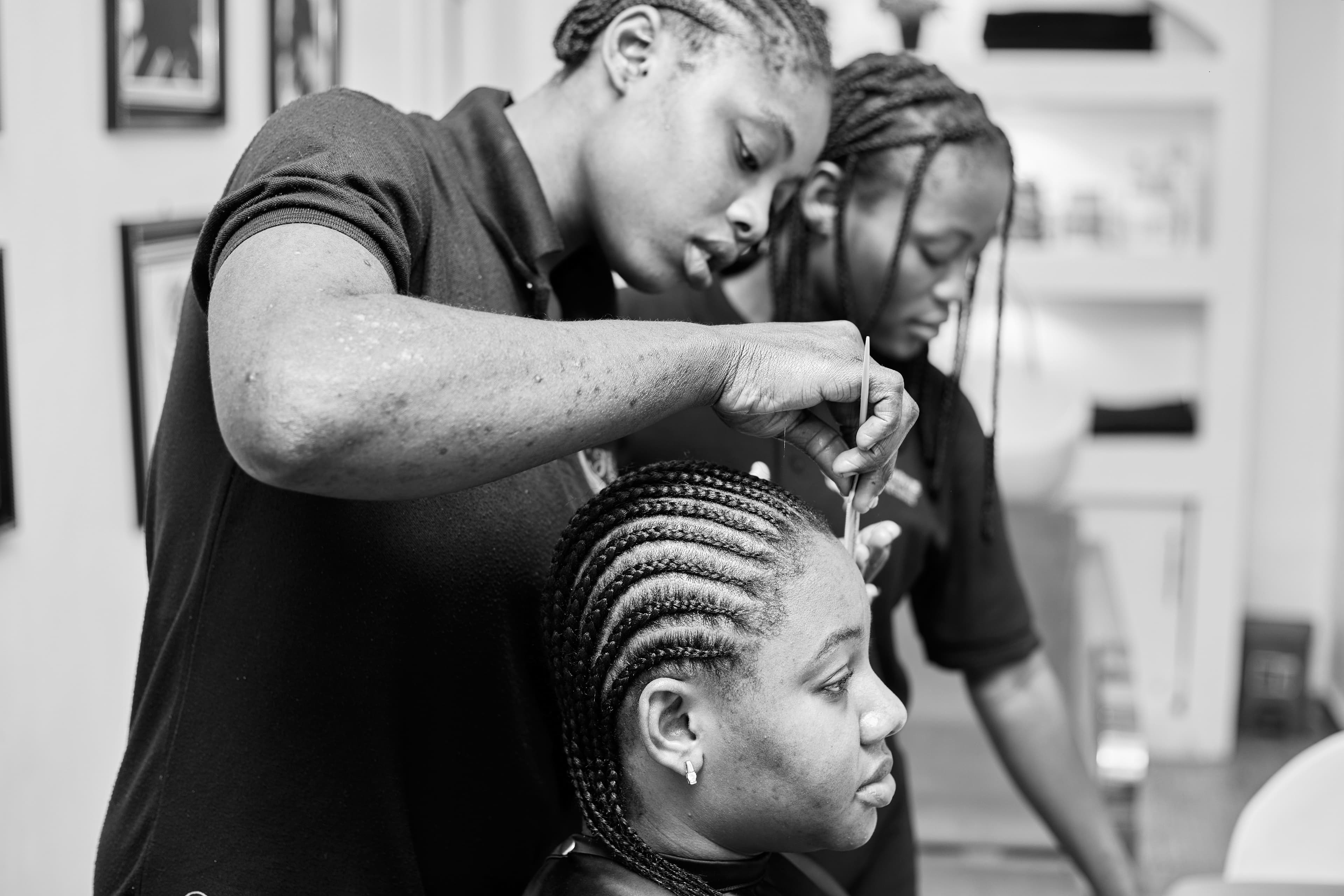 Trenzas pegadas